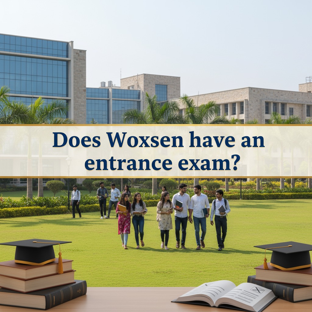 Does Woxsen have an entrance exam?
