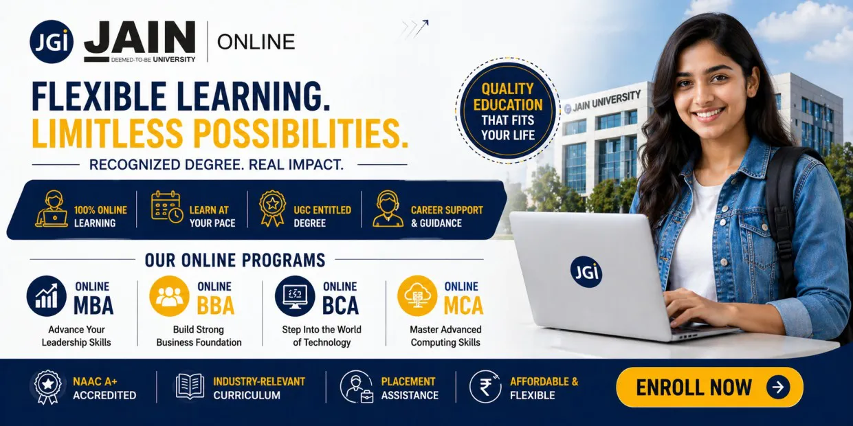 Jain Online MBA: Fees, Courses & Career Opportunities (2026 Guide)